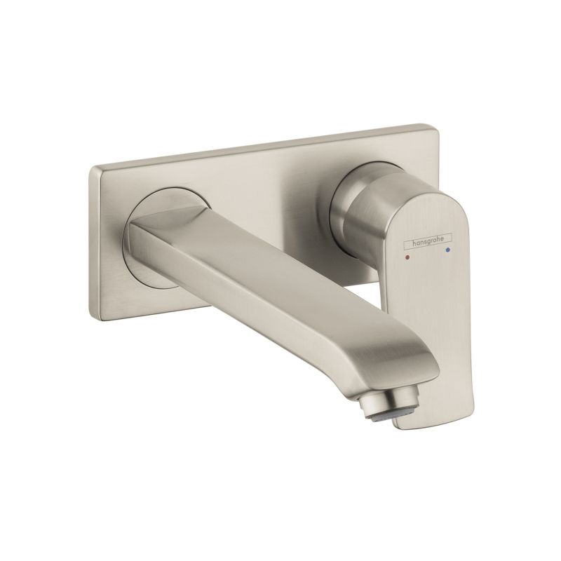 Hansgrohe 31086821 Metris Wall Mounted Single Handle Faucet Brushed Nickel 1