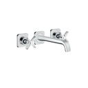 Hansgrohe 36107001 Axor Citterio E Wall Mounted Widespread Faucet Chrome 1