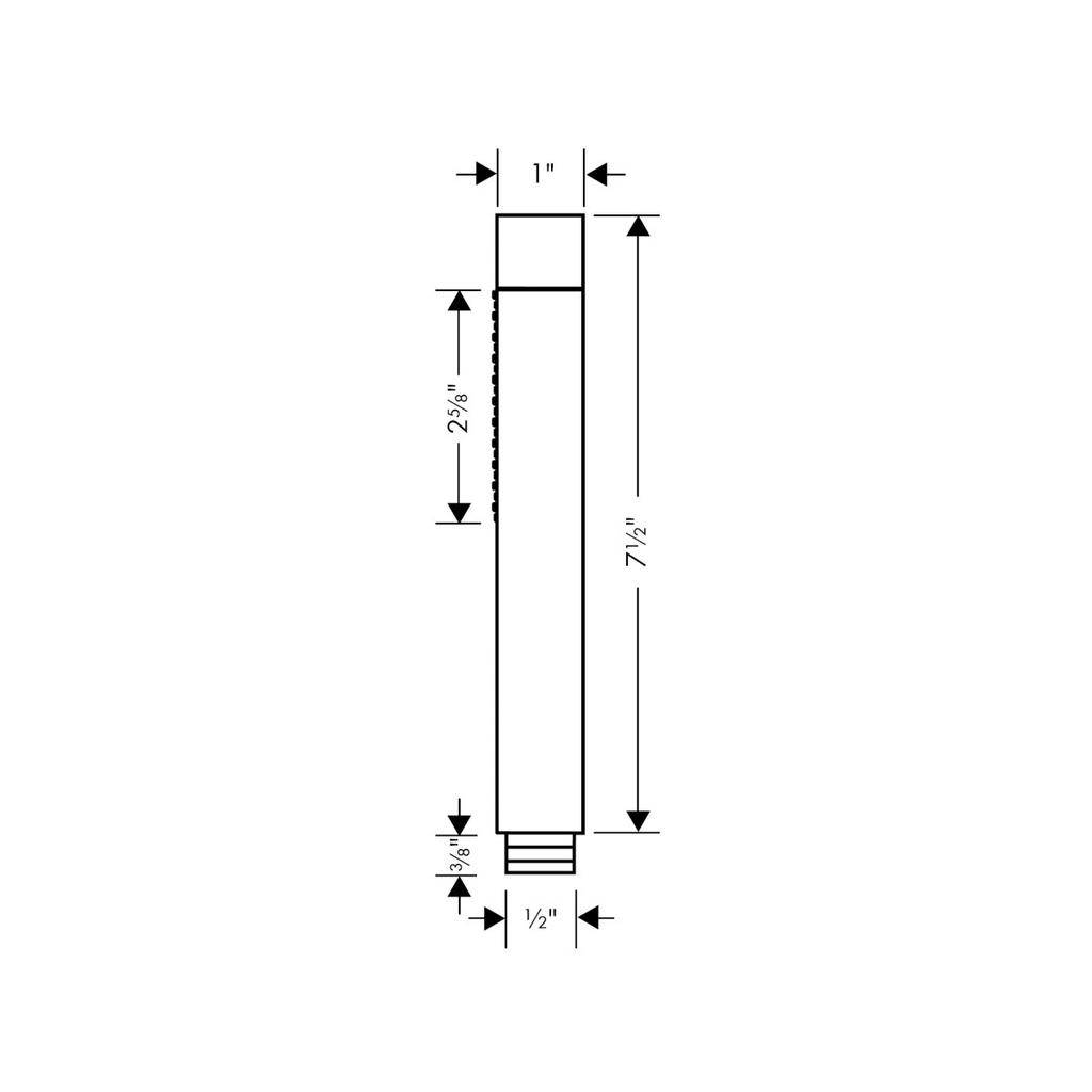 Hansgrohe 04486000 AXOR Starck 2 Jet Handshower Chrome 2