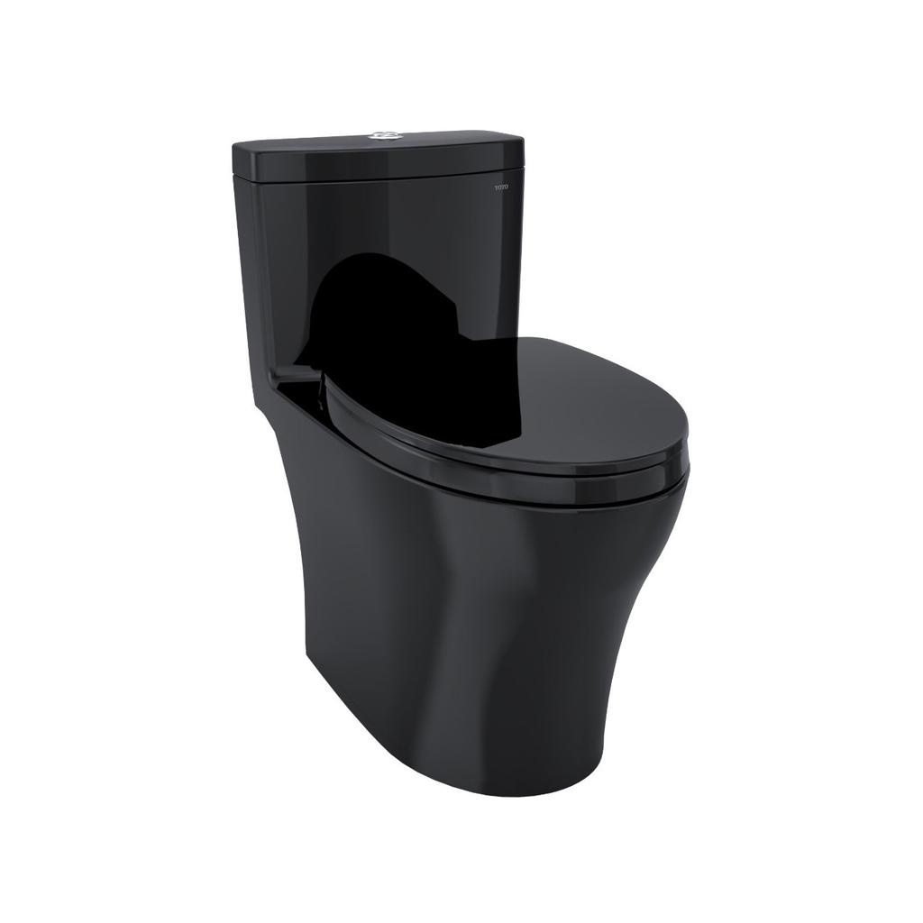 TOTO MS646124CEMF Aquia IV One Piece Elongated Toilet Ebony 1