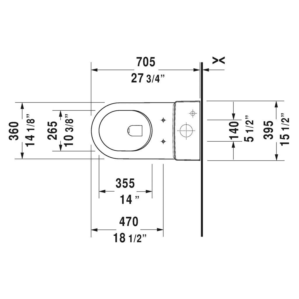 Duravit 212001 Starck 3 One Piece Toilet For SensoWash 2