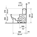 Duravit 212001 Starck 3 One Piece Toilet For SensoWash 3