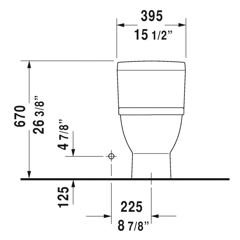 Duravit 212001 Starck 3 One Piece Toilet For SensoWash 4