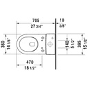 Duravit 212051 Starck 3 One Piece Toilet For SensoWash 2