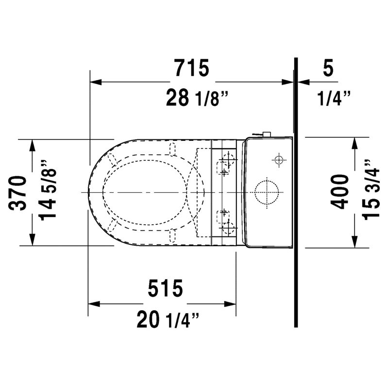 Duravit 212051 Starck 3 One Piece Toilet For SensoWash 3