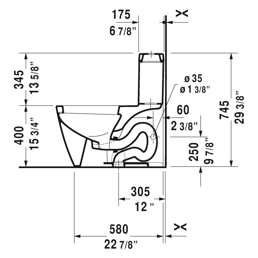 Duravit 212101 Happy D.2 One Piece Toilet White 3