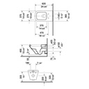 Duravit 253709 Durastyle Toilet Wall Mounted Washdown 2