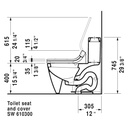 Duravit 212151 Happy D.2 One Piece Toilet White 3