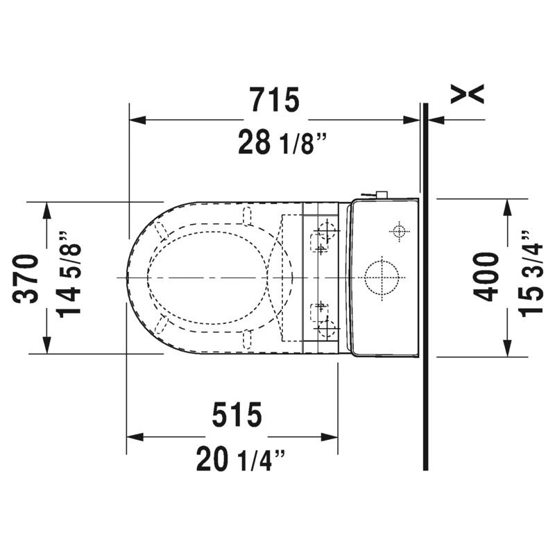 Duravit 212051 Starck 3 One Piece Toilet For SensoWash HygieneGlaze 2