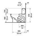 Duravit 212051 Starck 3 One Piece Toilet For SensoWash HygieneGlaze 3