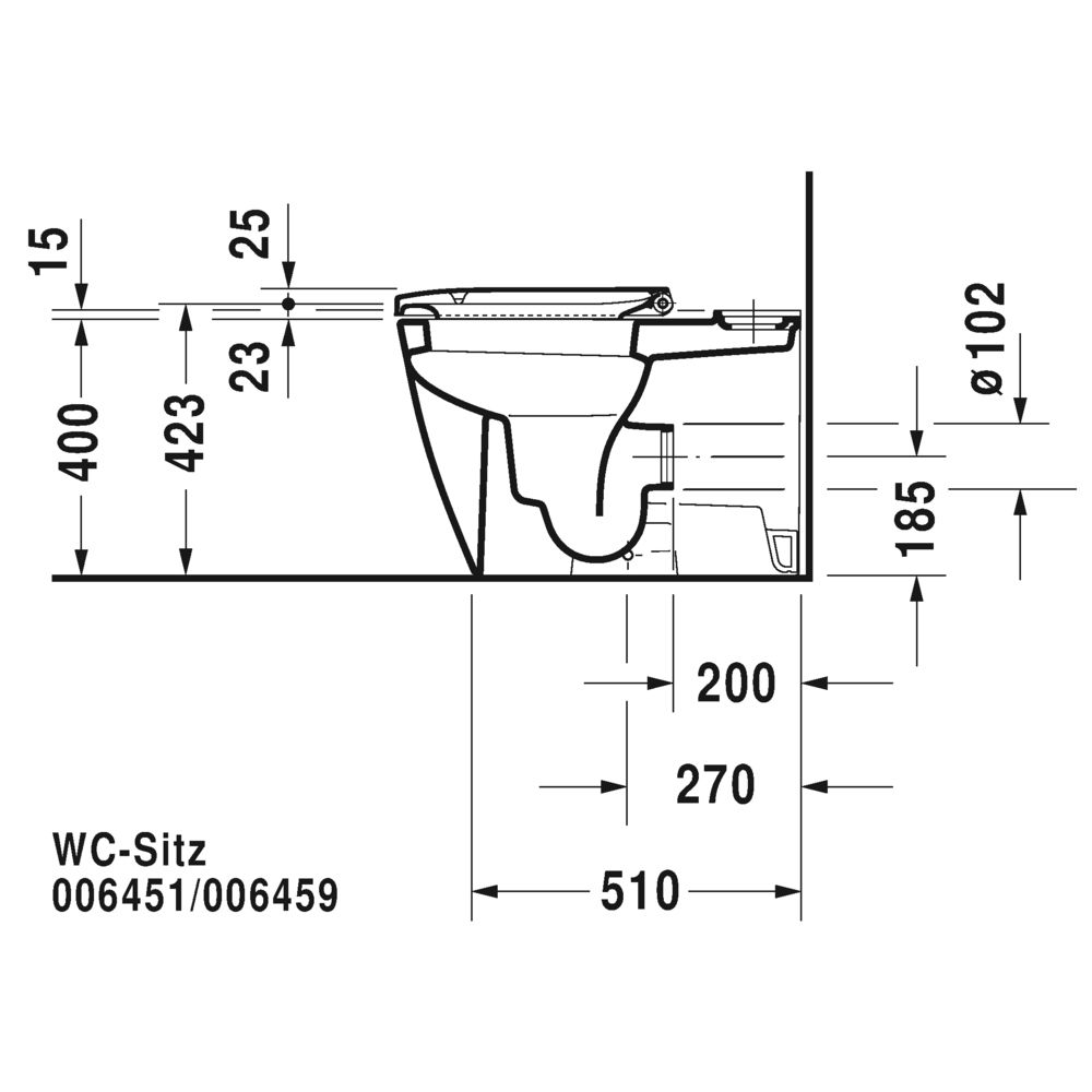 Duravit 213409 Happy D.2 Close Coupled Toilet Without Tank HygieneGlaze 4