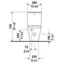 Duravit 215609 DuraStyle Close Coupled Toilet Without Tank HygieneGlaze 4