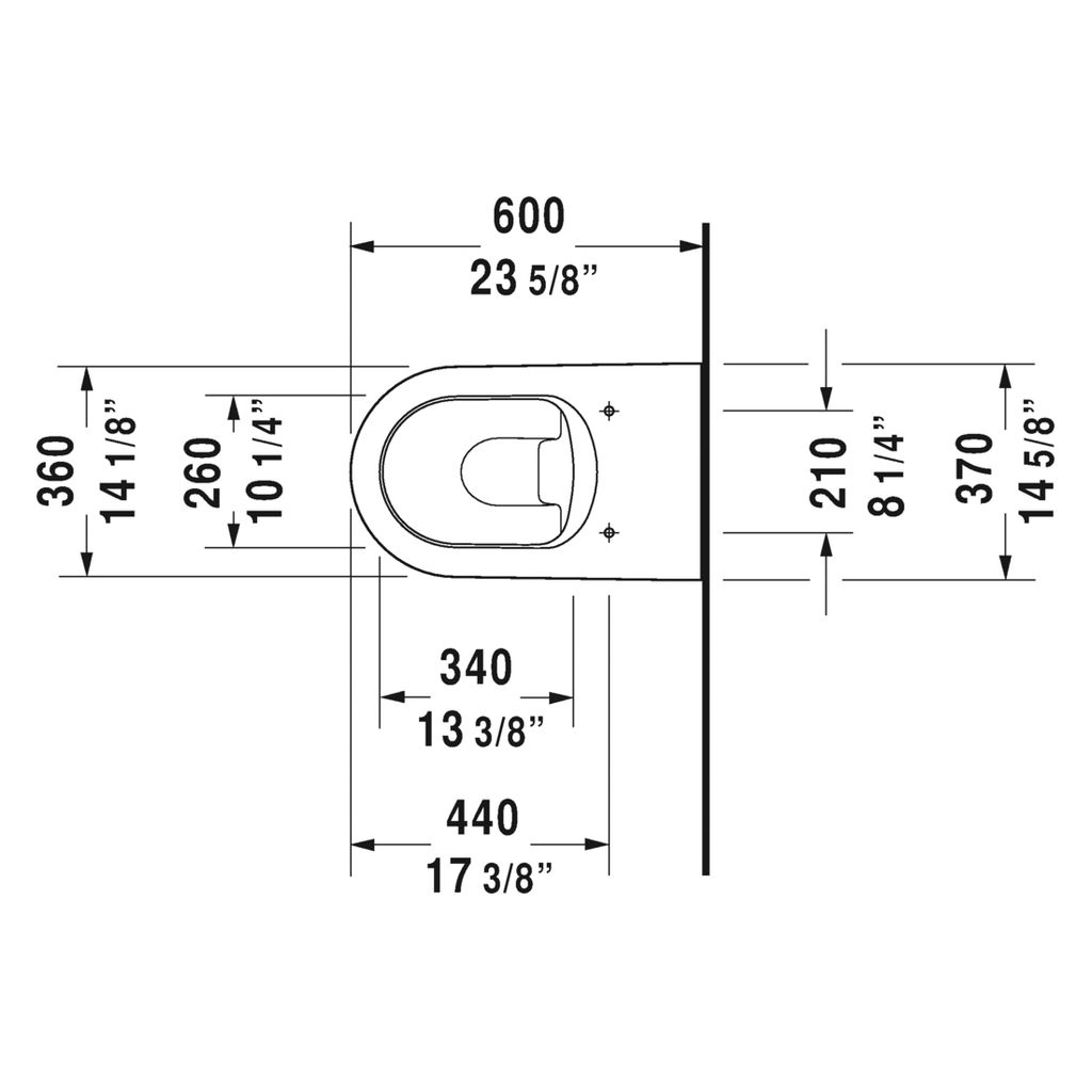 Duravit 216909 ME By Starck Floor Standing Toilet HygieneGlaze 2