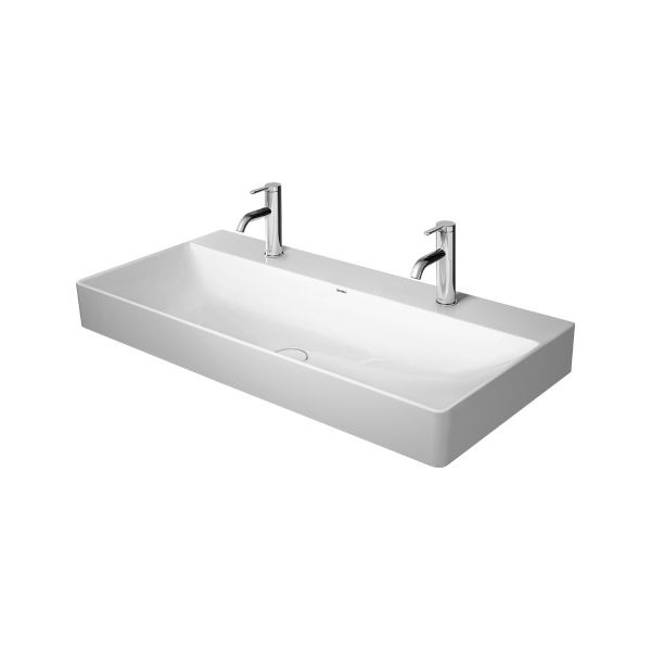 Duravit 235310 DuraSquare Two Holes Washbasin Ground 1