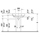 Duravit 231660 Happy D.2 Single Hole Washbasin 3