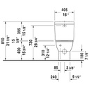 Duravit 213809 Darling New Close Coupled Toilet Without Tank 4