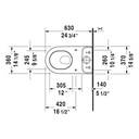 Duravit 213809 Darling New Close Coupled Toilet Without Tank HygieneGlaze 2