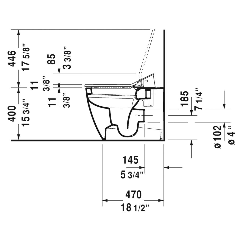 Duravit 216959 ME By Starck Floor Standing Toilet HygieneGlaze 3