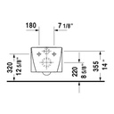 Duravit 253409 Starck 2 Wall Mounted Toilet 4