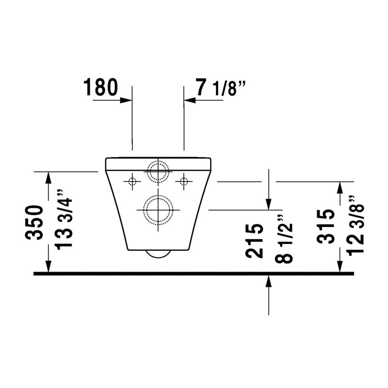 Duravit 254209 DuraStyle Wall Mounted Toilet HygieneGlaze 4