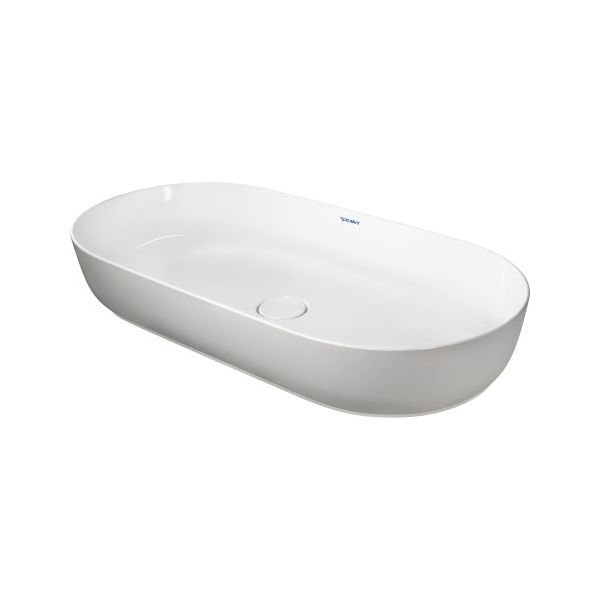 Duravit 037980 Luv Washbowl Without Tap Hole Grey Satin WonderGliss 1