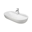 Duravit 038080 Luv Single Hole Washbowl White Satin WonderGliss 1