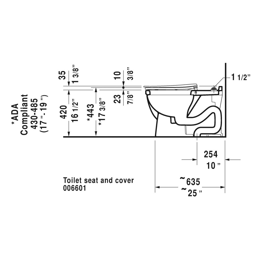 Duravit 216501 Starck 3 Floorstanding Toilet 2