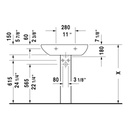 Duravit 231065 D-Code Single Hole Washbasin 3