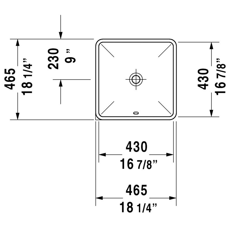 Duravit 030543 Starck 3 Vanity Basin Without Faucet Hole White - TWO ONLY 2