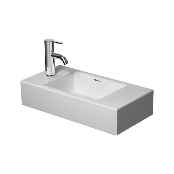 Duravit 072450 Vero Air Handrinse Furniture Basin Tap Hole Right White WonderGliss 1