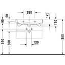 Duravit 231865 Happy D.2 Single Hole Furniture Washbasin 2