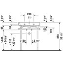 Duravit 231865 Happy D.2 Single Hole Furniture Washbasin 4