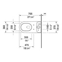 Duravit 212601 Darling New Two Piece Toilet Without Tank 3