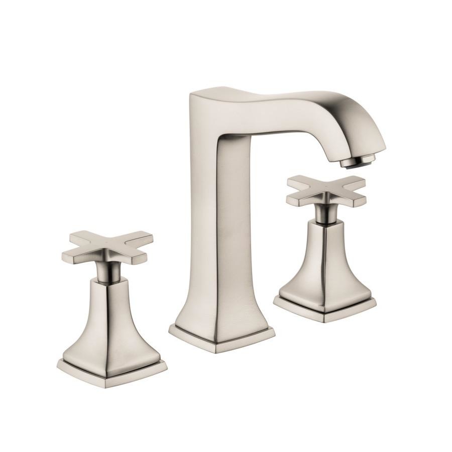 Hansgrohe 31307821 Metropol Classic Widespread Faucet 160 Cross Handles Brushed Nickel 1