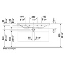 Duravit 232012 DuraStyle Single Hole Furniture Washbasin 2