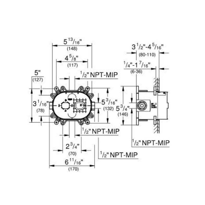 Grohe 35026000 GrohFlex Universal Rough-In Box 2