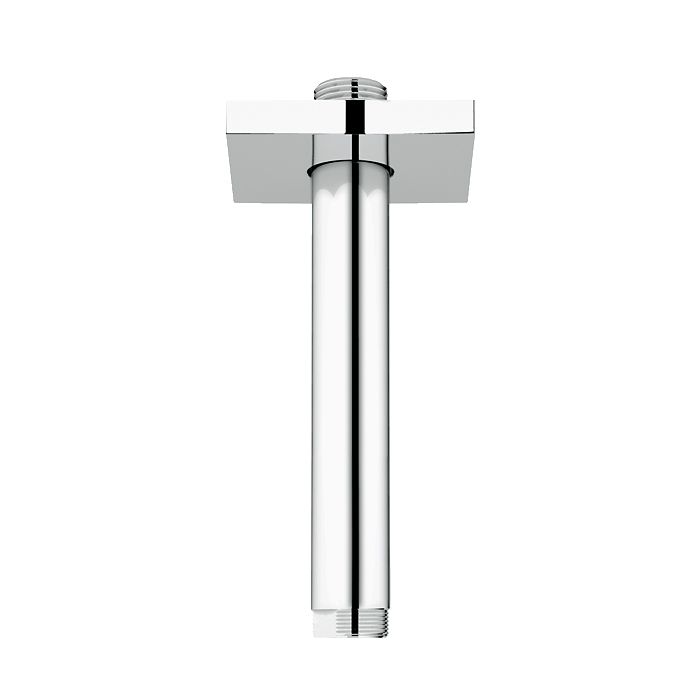 Grohe 27486000 Rainshower 6&quot; Ceiling Shower Arm Square Flange Chrome 1