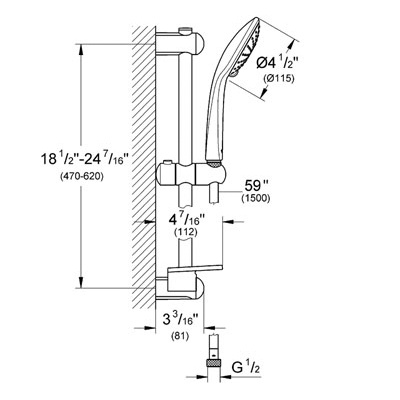 Grohe 27243001 Euphoria 110 Shower Set Chrome 2