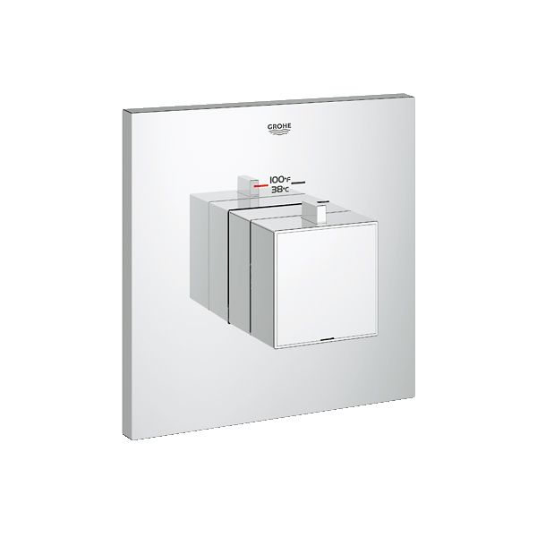 Grohe 19928000 Eurocube Custom Shower Thermostatic Trim Chrome 1