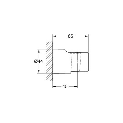 Grohe 28622000 Wall Mount Hand Shower Holder Chrome 2