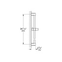 Grohe 27521000 Tempesta Cosmopolitan 24&quot; Shower Bar Chrome 2