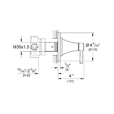 Grohe 19942EN0 Grandera 5 Port Diverter Trim Brushed Nickel 2