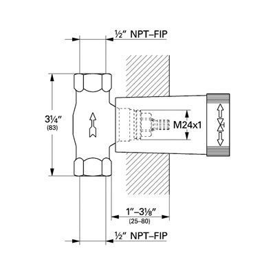 Grohe 29273000 Volume Control Rough In Valve 1/2&quot; 2