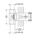 Grohe 29274000 Volume Control Rough In Valve 3/4&quot; 2