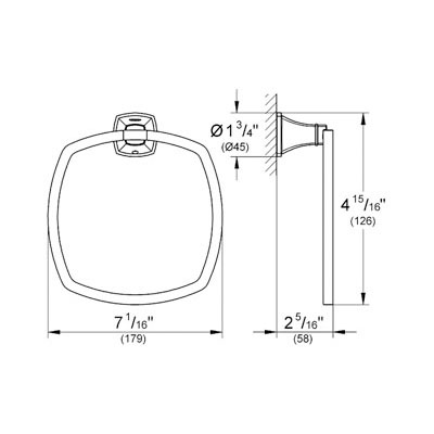 Grohe 40630000 Grandera Towel Ring Chrome 2