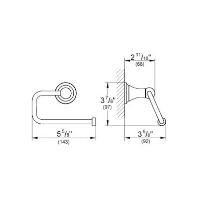 Grohe 40160EN0 Seabury Paper Holder Brushed Nickel 2