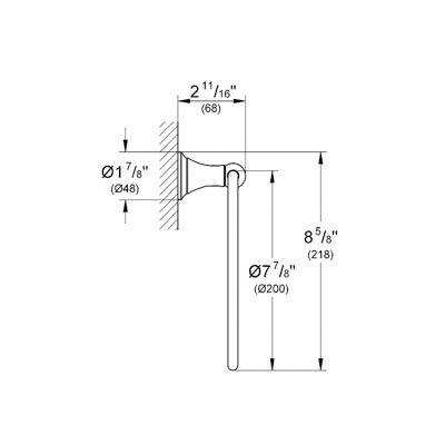 Grohe 40158EN0 Seabury Towel Ring Brushed Nickel 2