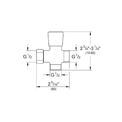 Grohe 28036000 Shower Arm Diverter Chrome 2