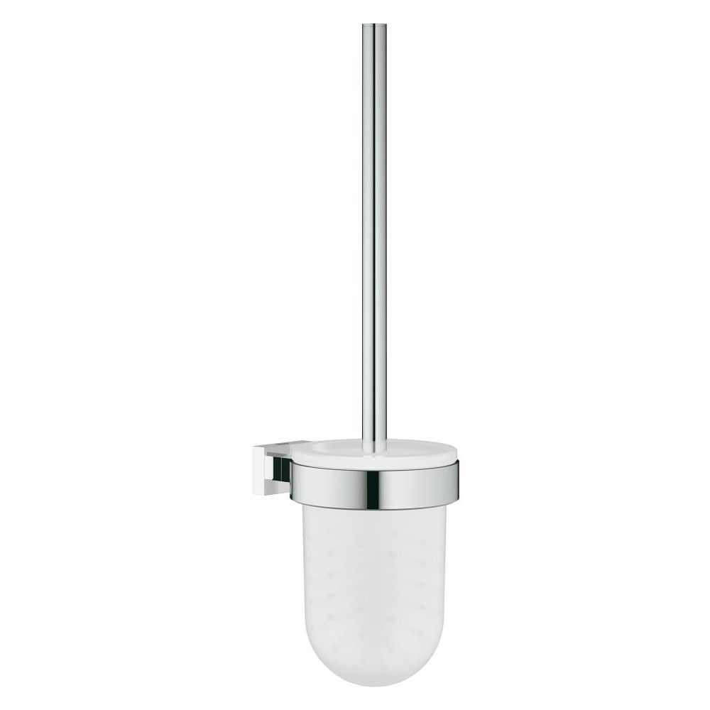 Grohe 40513001 Essentials Cube Toilet Brush Set Chrome 1