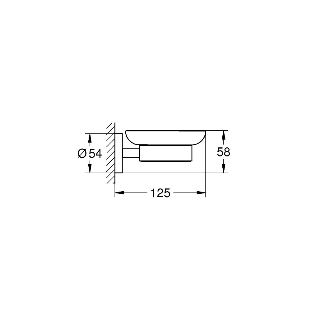 Grohe 40444EN1 Essentials Soap Dish With Holder Brushed Nickel 2